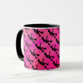 Mug New York Boogie Nights Guitare Hot Pink (Devant gauche)