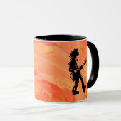 Mug New York Boogie Nights Guitare Orange (Devant droit)