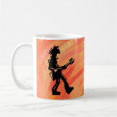 Mug New York Boogie Nights Guitare Orange (Gauche)