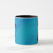 Mug New York Boogie Nuits Saxophone Bleu (Centre)