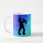 Mug New York Boogie Nuits Saxophone Rainbow (Gauche)