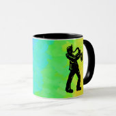 Mug New York Boogie Nuits Saxophone Rainbow (Devant droit)