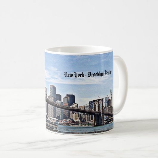 Mug New York - Brooklyn Bridge (Devant droit)