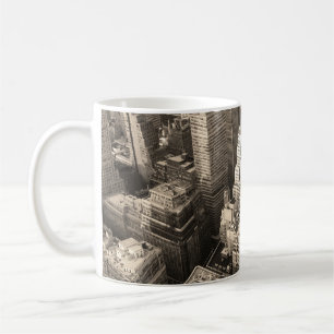 Mug New York City Manhattan vue aérienne noir