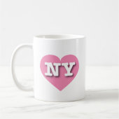 Mug New York Coeur rose - J'aime NY (Gauche)