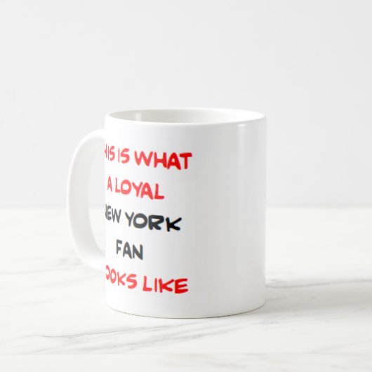 Mug new york fan, loyal (Devant gauche)