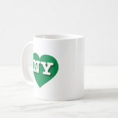 Mug New York Green Heart - J'aime NY (Devant gauche)