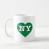 Mug New York Green Heart - J'aime NY (Gauche)
