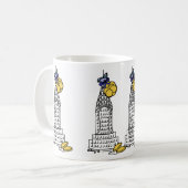 Mug New York Hanoukka Gelt NYC Skyscraper Holiday (Devant gauche)