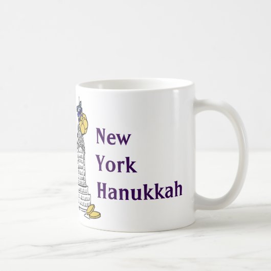 Mug New York Hanoukka Gelt NYC Skyscraper Holiday (Droite)