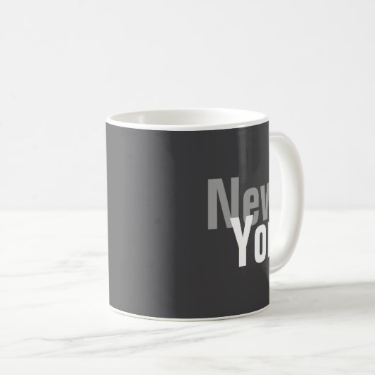 Mug New York Mens Basic Dark _1 (Devant droit)