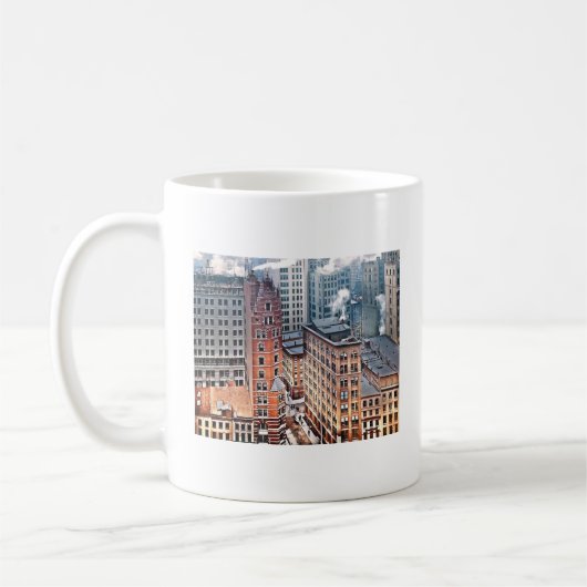 Mug New York NY - Cluster of Skyscrapers c1900 (Gauche)