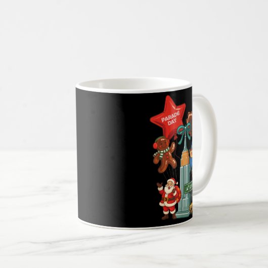 Mug New York Parade Day Thanksgiving Santa Taxi (Devant droit)