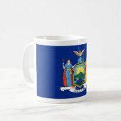 Mug New York : The Empire State, Home Big Apple Flag (Devant gauche)