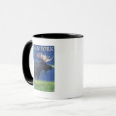 Mug New YorkMoose au clair de lune (Devant gauche)
