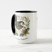 Mug New Zealand Fantail Folk Art (Devant gauche)
