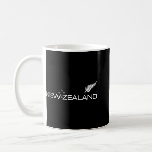 Mug New Zealand Fern Flag Athletic Srts Style Tee (Gauche)