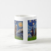 Mug Newfie (marron2) - Nuit étoilée (Centre)