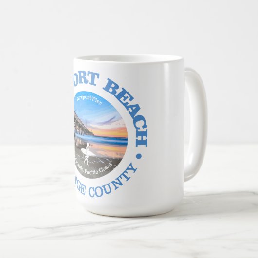 Mug Newport Beach (C) (Devant droit)