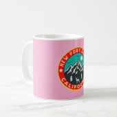 Mug Newport Beach Californie � L'océan � la respiratio (Devant gauche)