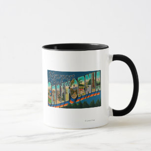 Mug Newport, Californie - Scènes de grandes lettres