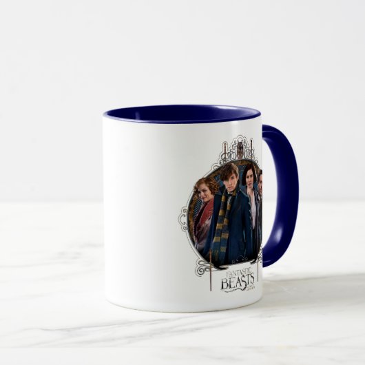 Mug NEWT SCAMANDER™ et entreprise Art Nouveau Frame (Devant droit)