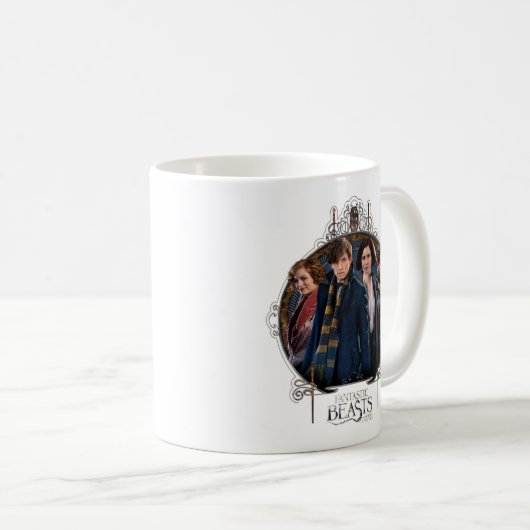 Mug NEWT SCAMANDER™ et entreprise Art Nouveau Frame (Devant droit)