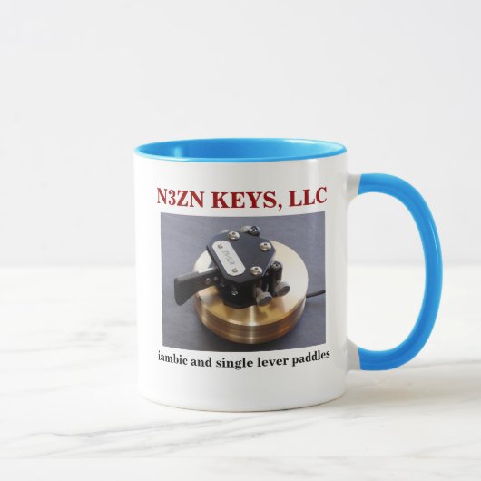 Mug newZNSLR 001, CLÉS de N3ZN, LLC, iambique fait sur (Droite)