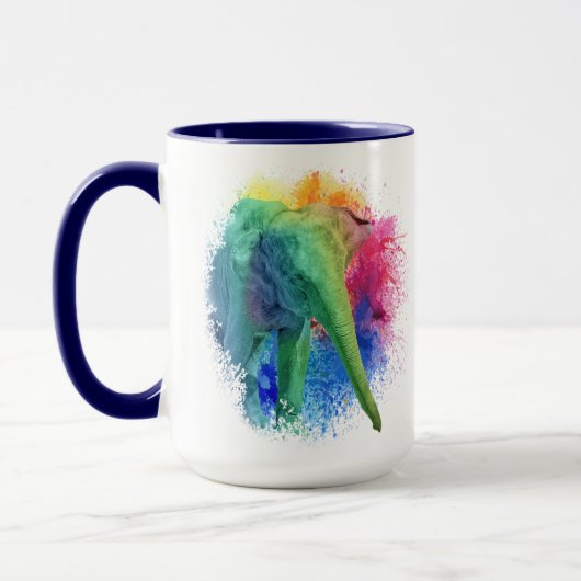 Mug Nez éléphant de Mandala (Gauche)