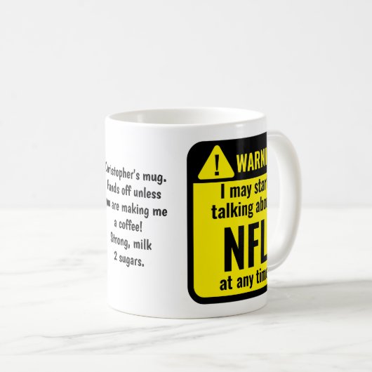 Mug NFL Funny Personalized (Devant droit)