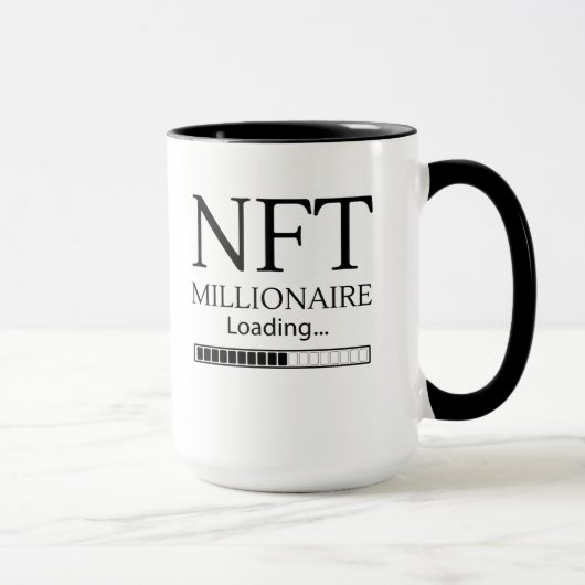 Mug NFT Millionaire Chargement s'il vous plaît patient (Droite)
