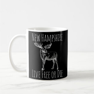 Mug Nh Live Free Ou Die Moose - New Hampshire