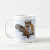 Mug Ni de Fox rouge la neige (Gauche)