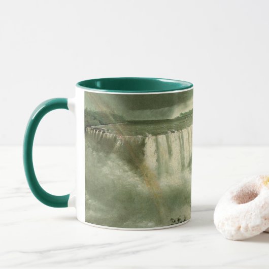 Mug Niagara Falls depuis Table Rock par John Vanderlyn (Avec donut)