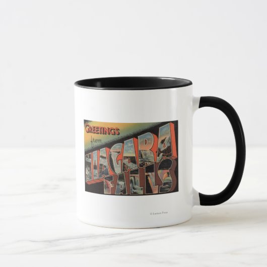 Mug Niagara Falls, New York - Scènes de grandes lettre (Droite)
