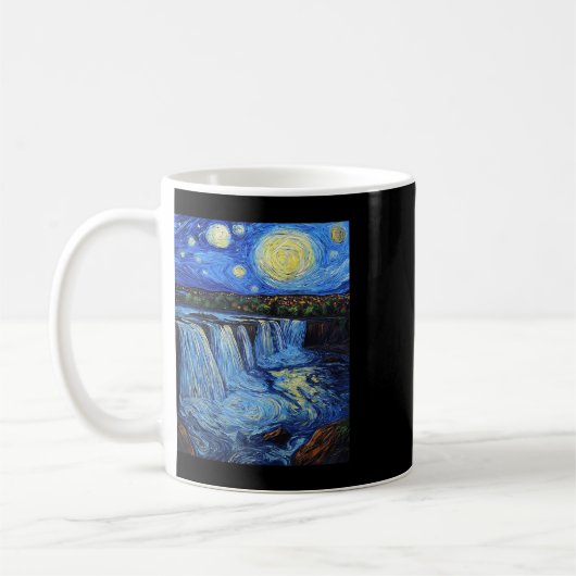 Mug Niagara Falls - Van Gogh Style - Starry Night  (Gauche)