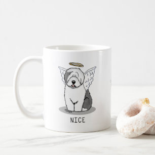 Mug Nice Angel Old English Sheepdog (Gris 1) - mignon