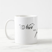 Mug "Nice", est a, quatre-lettre, mot (Gauche)