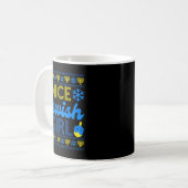 Mug Nice Jewish Girl Ugly Happy Hanukkah Sweater Chanu (Devant gauche)
