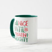 Mug Nice Jusqu'À Noël Naughty Proven (Devant gauche)