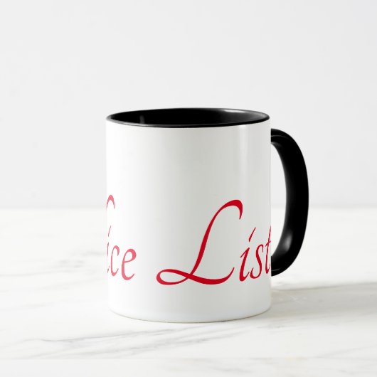 Mug "Nice List" (Devant droit)