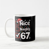 Mug Nice Naughty 67 Christmas Costume 67 Meme Men Wome (Gauche)