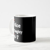 Mug Nice Naughty 6 7 Meme 67 Christmas Six Seven Xmas  (Devant gauche)