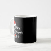 Mug Nice Naughty 6 7 Meme 6 7 Christmas Six Seven Xmas (Devant gauche)