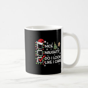 Mug Nice Naughty Ai-Je L'Air D'Être Intéressé Liste De