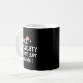 Mug Nice Naughty An Attempt Was Made Christmas List (Devant gauche)