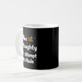 Mug Nice Naughty An Attempt Was Made Christmas List Sa (Devant gauche)