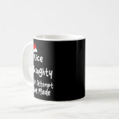Mug Nice Naughty An Attempt Was Made Funny Christmas L (Devant gauche)
