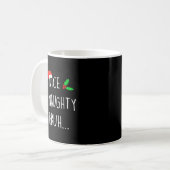 Mug Nice Naughty Bruh Christmas Family Matching  (Devant gauche)