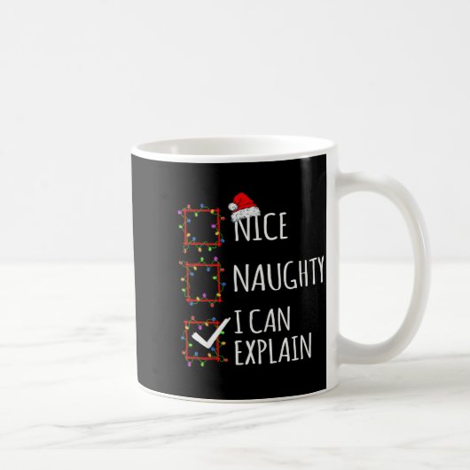 Mug Nice Naughty I Can Explain Christmas List Santa Cl (Droite)